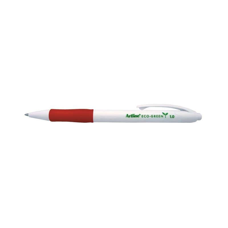 Pen Ballpoint 7910 Eco Retractable Red  Pk 12 60014022 179102