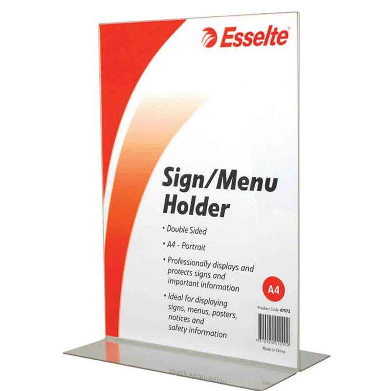 Sign Holder A4 2 Sided Port Free Standing 60014030 47572