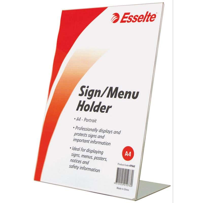 Sign Holder Port A4 Free Standing Slanted 60014031 47562