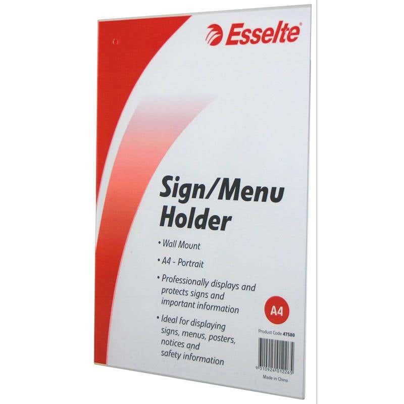 Sign Holder Port A4 Wall Mount 60014034 47580
