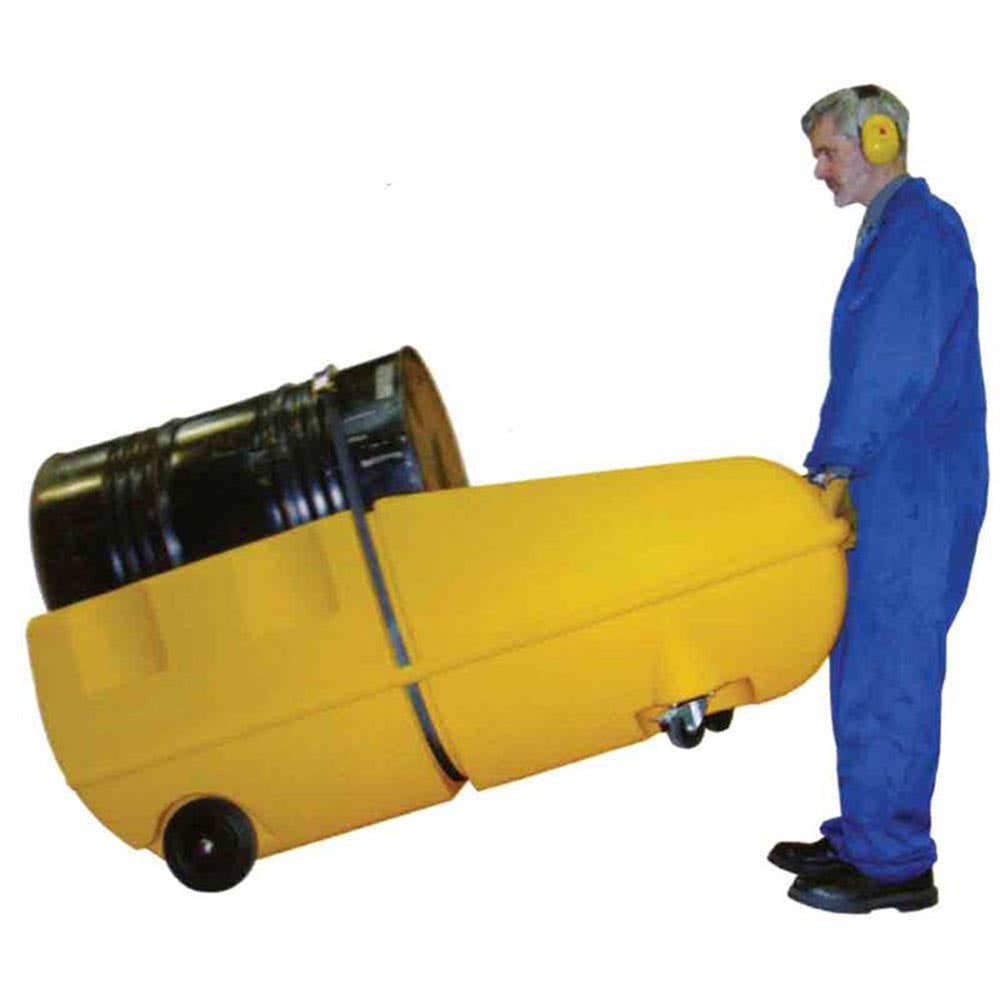 Trolley Drum 205L Polyethylene 740 x 1600 x 640mm Macnaught 60014287 SJ-400-001