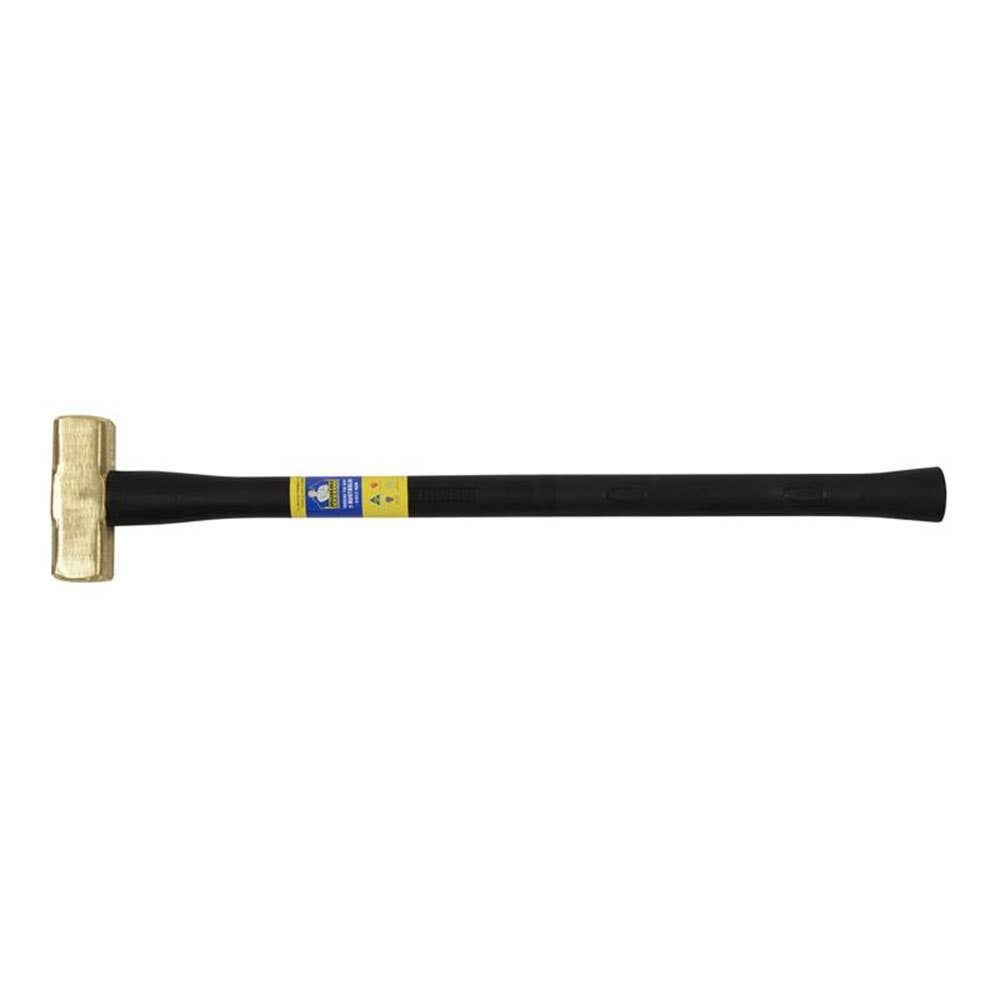 Hammer Brass Pinned Fibreglass Rubber Handle 7lb 800mm Mumme 60014431 7HBRFRH07