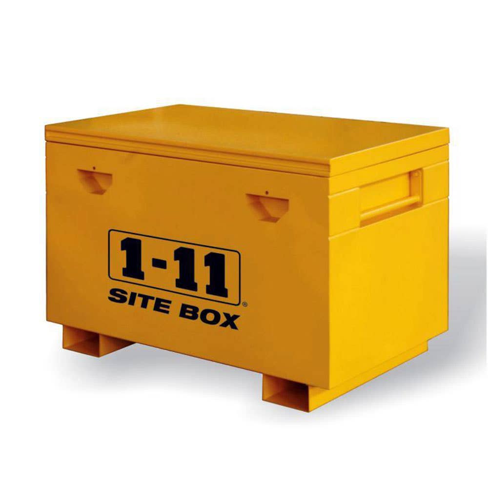 Box Site Steel 1220 x 620 x 710mm Forklift Slots Yellow 1-11 60014612 SITESHER