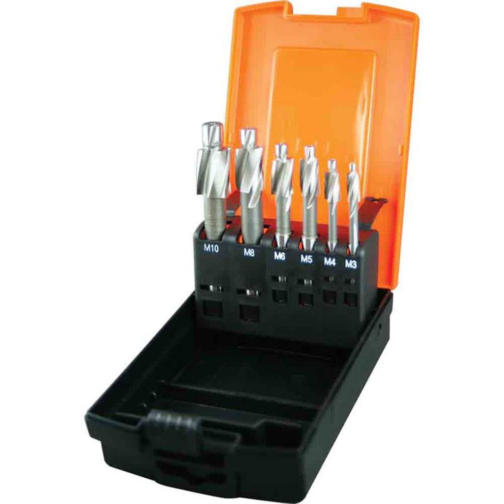 Drill Bit Set Counterbore 6 Piece 3-10mm Plain Shank Alcock 60014653 M3381
