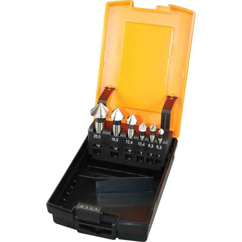 Countersink Set Three Flute Bright 6.3-20.5mm 6 Piece 60014655 D1061