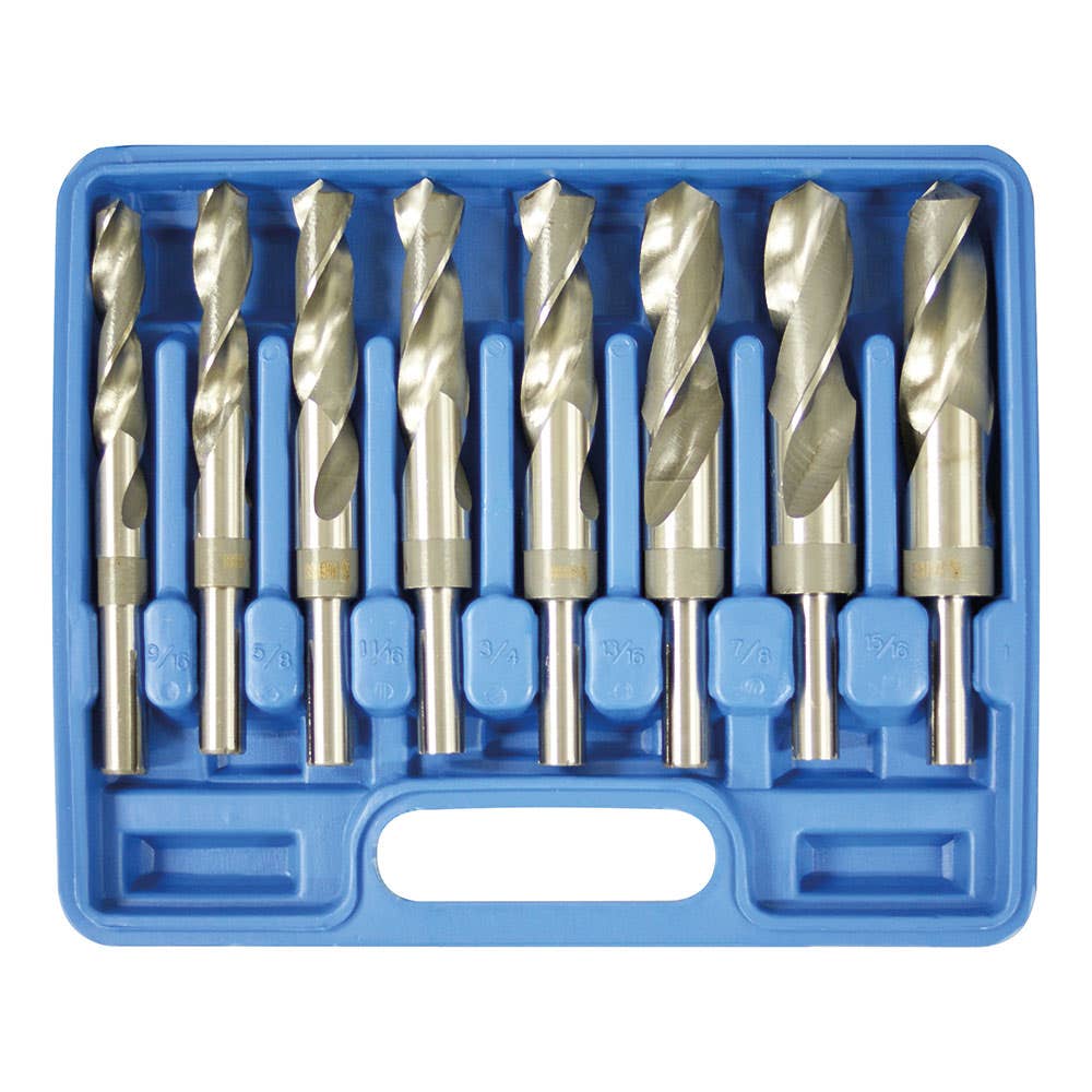Drill Bit Set Reduced Shank 8 Piece 9/16''-1'' x 1/2'' Imperial 60014658 D1181