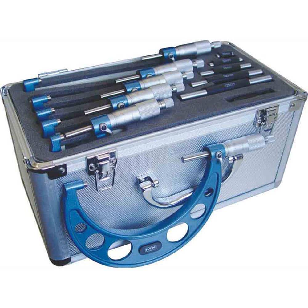 Micrometer Set Outside 6 Piece Range 0-150mm 0.01mm 60014711 Q115