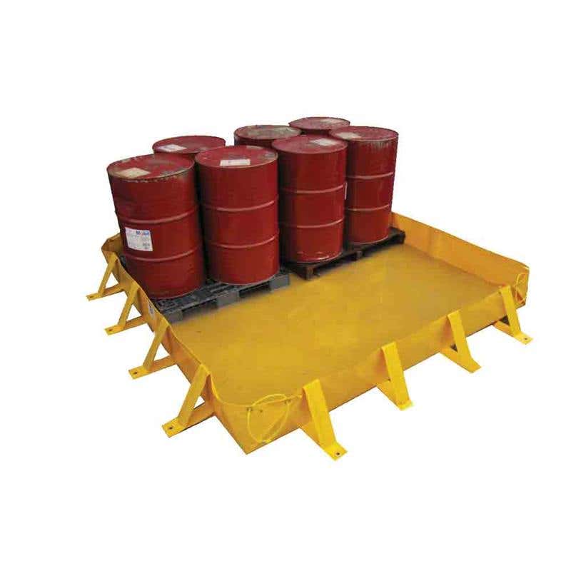 Spill Bund Portable Collapsible 1.2m x 1.2m x 300mm 430L 5kg Yellow 60014988 BUNPVC12012030 NLA