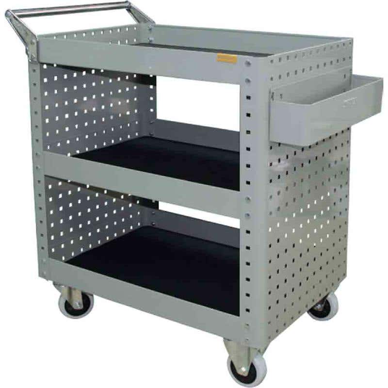Trolley Shelf 3 Tier Parts 500 x 873 x 880mm Heavy Duty Geiger 60015028 CTH5086