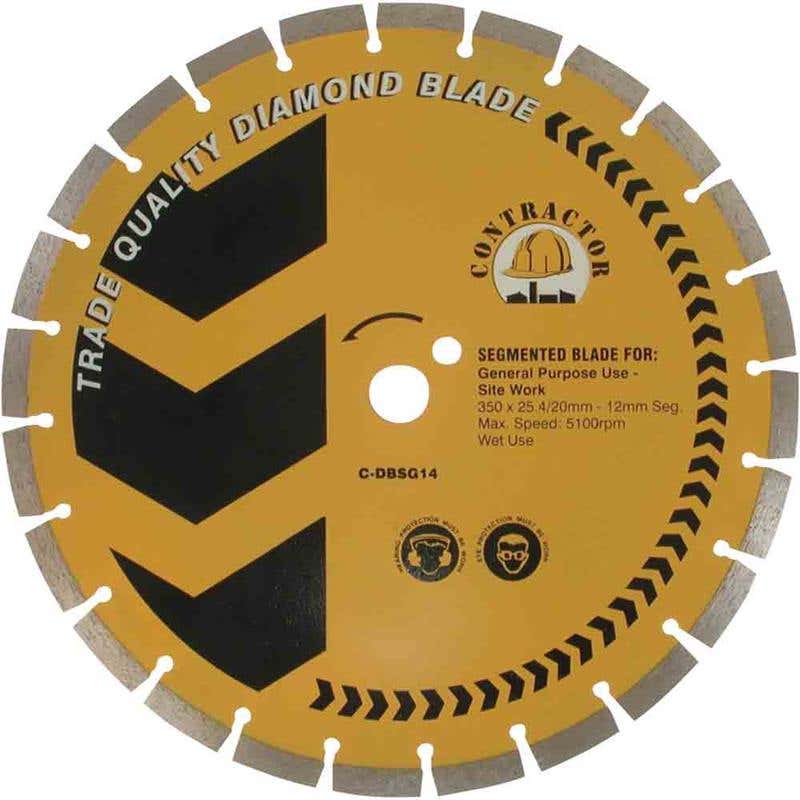 Blade Diamond Segmented Wet Contractor 350mm 60015562 OX-XL10-14