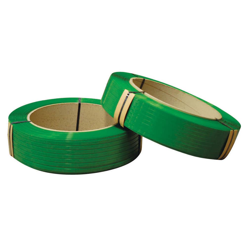 Polyester (PET) Strapping 19mm x 1mm x 900m 820kg Smooth Green 110498 45180
