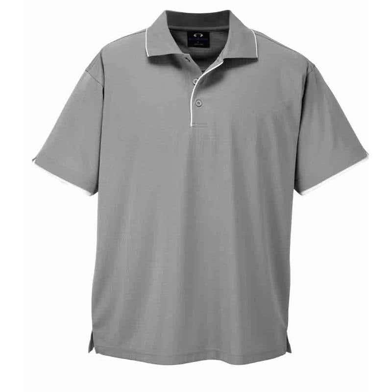 Shirt Polo Short Sleeve Polyester 170gsm Elite Grey/White 2XL Biz_60015658_P3200-GRY/WHT-2XL