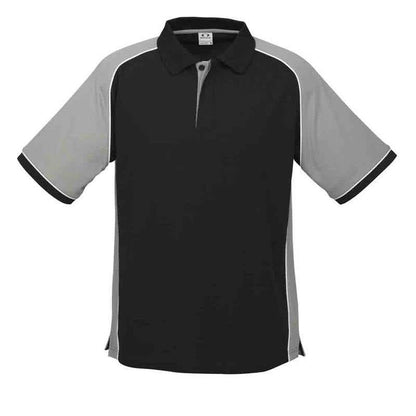 Shirt Polo S/S Poly/Cotton 210gsm Nitro Black/Grey/White 2XL Biz 60015672 P10112-BLK/GRY/WHT-2XL