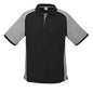 Shirt Polo S/S Poly/Cotton 210gsm Nitro Black/Grey/White 2XL Biz 60015672 P10112-BLK/GRY/WHT-2XL
