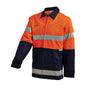 Jacket Cotton Drill Hi Vis 3M Tape 310gsm Orange/Navy 3XL 3001 60016034 3001ON3XL