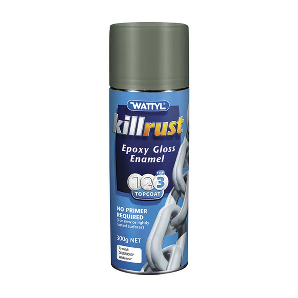 Paint Killrust Enamel Gloss Wilderness Aerosol 300g Wattyl 60016682 115203.530