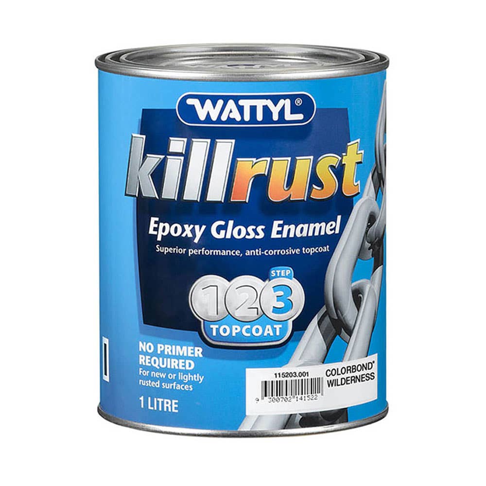 Paint Killrust Enamel Gloss Wilderness 1L Wattyl 60016684 115203.001