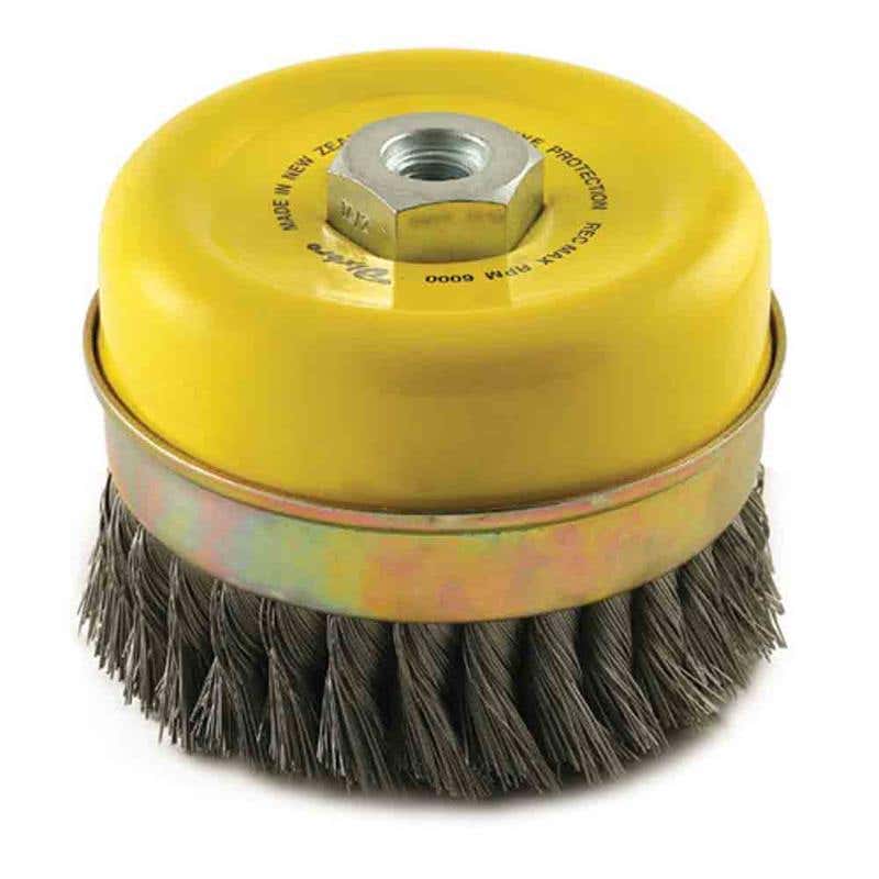 Brush Cup Wire Steel Twist Knot 1 Row 9000rpm 100mm x 14mm x 2.0 26G Dixbro 60017290 159B3