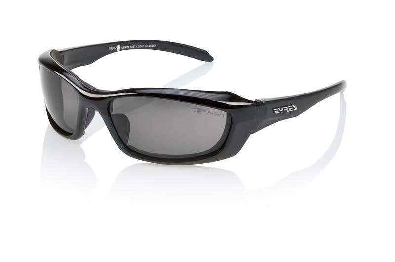 Glasses Grey Lens Crystal Black Frame Foam Backed Razor Edge Eyres 60017564 702WF-C1-GYAF