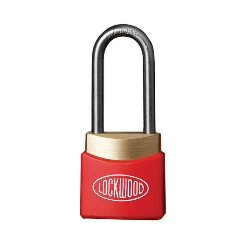 Deadlocking Safety Lockout Brass Padlock 19mm Red 60017982 312AD19/RW/KD