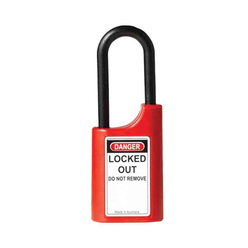 Brass Shackle Plastic Body Lockout Padlock 25mm 60017988 215P40/2251/6KD