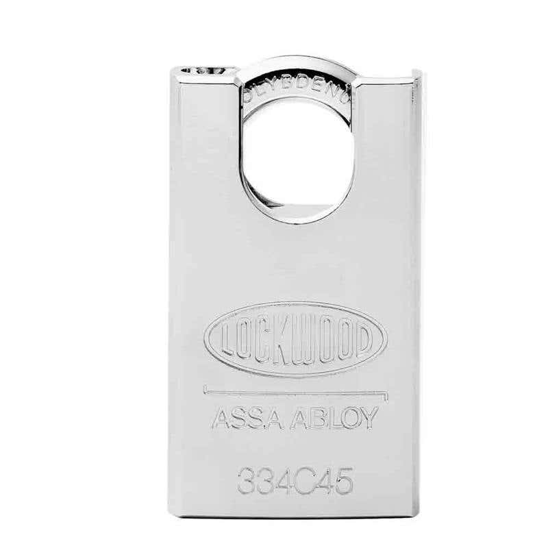 Padlock 334 High Security Shrouded Steel Case 19mm Lockwood 60017993 334C45/519/5KD