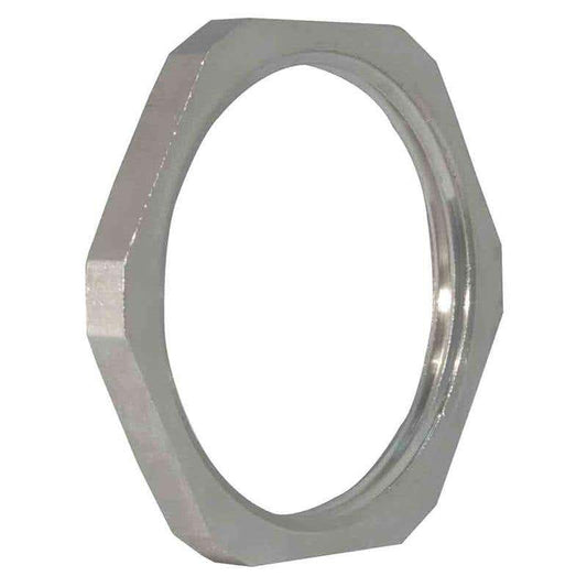 Locknut Metric Brass Nickel Silver Plated 20mm Cabac 60018652 LNm20