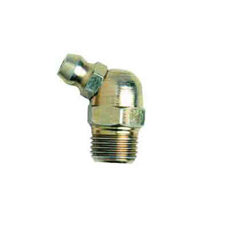 Nipple Grease 1/4'' -19 BSPT 45 Deg Lubemate Pk 5 60019158 L-N1419B-45