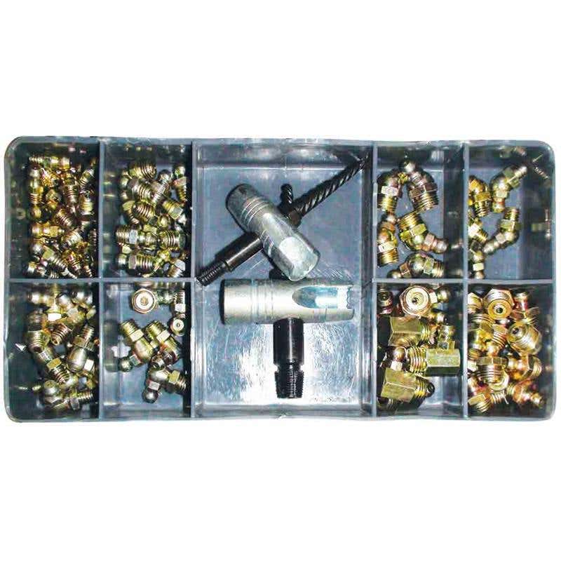 Nipple Grease Kit Metric 101 Piece Lubemate 60019183 L-NP101M