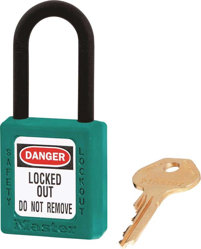 Zenex&trade; Non-Magnetic Lockout Padlock Dielectric KD Teal 60019227 0406TEL