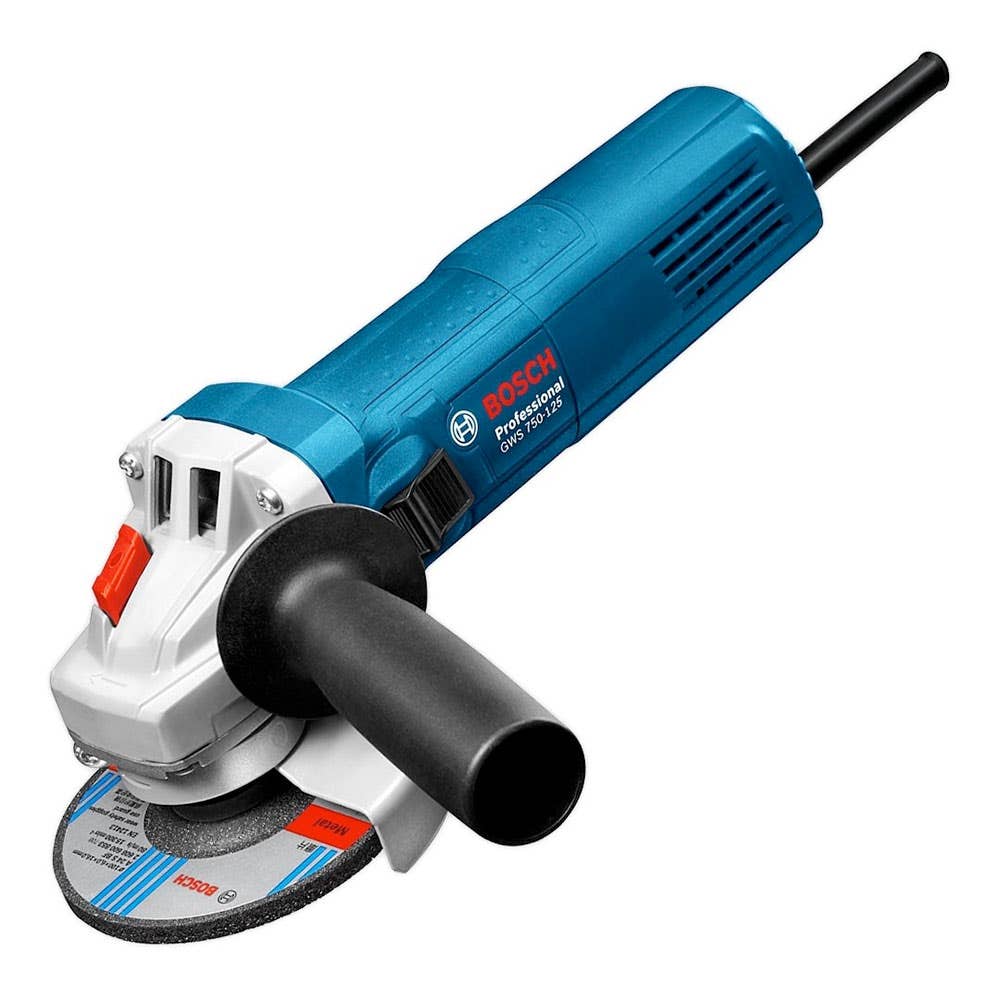 Angle Grinder 125mm/5'' 720W Slimline Slide Switch Bosch GWS 750-125 60019534 0.601.394.041