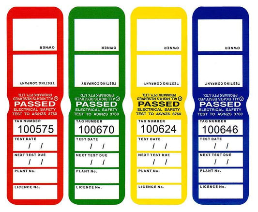 Tag Test Heavy Duty Rainbow Various Colour Repelec Pk 100 60020068 TAGTMRBOW