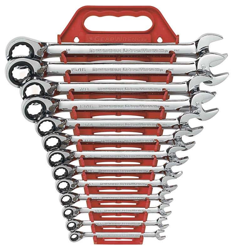 Spanner + Ratchet Offset Reverse Set 13 Piece 5/16'' - 1'' 60020238 9509N