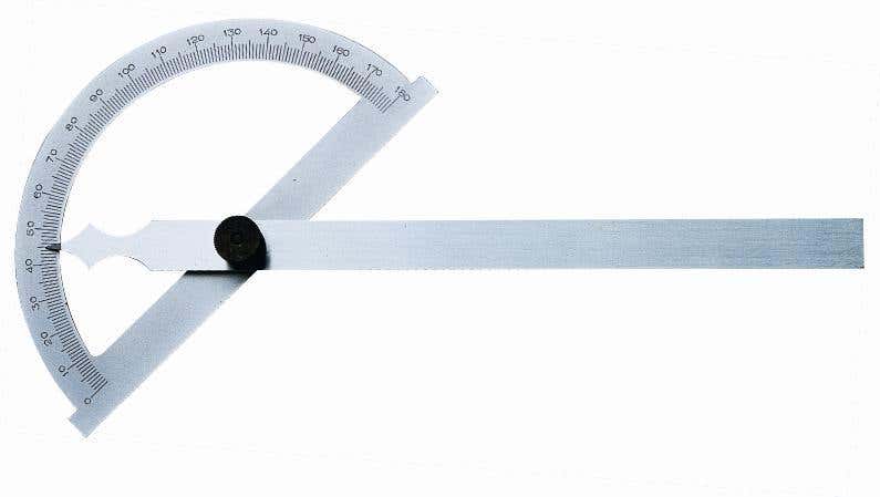 Protractor Heavy Duty Round Open Head 150 x 200mm Rule 60021032 PROL