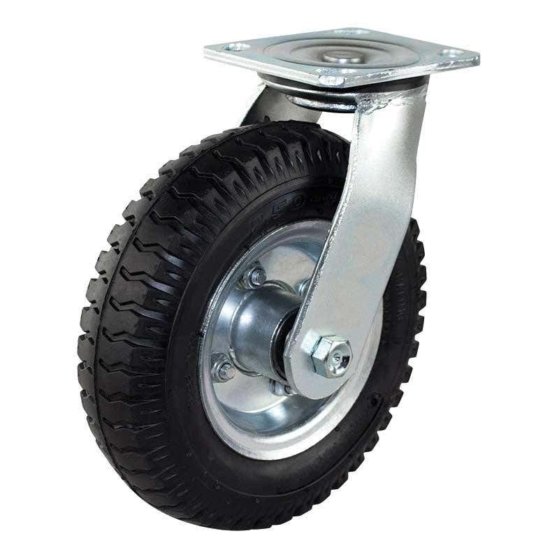 Swivel Wheel Pneumatic 200 x 60mm Rubber/Steel 140kg 60021126 J32A98B200