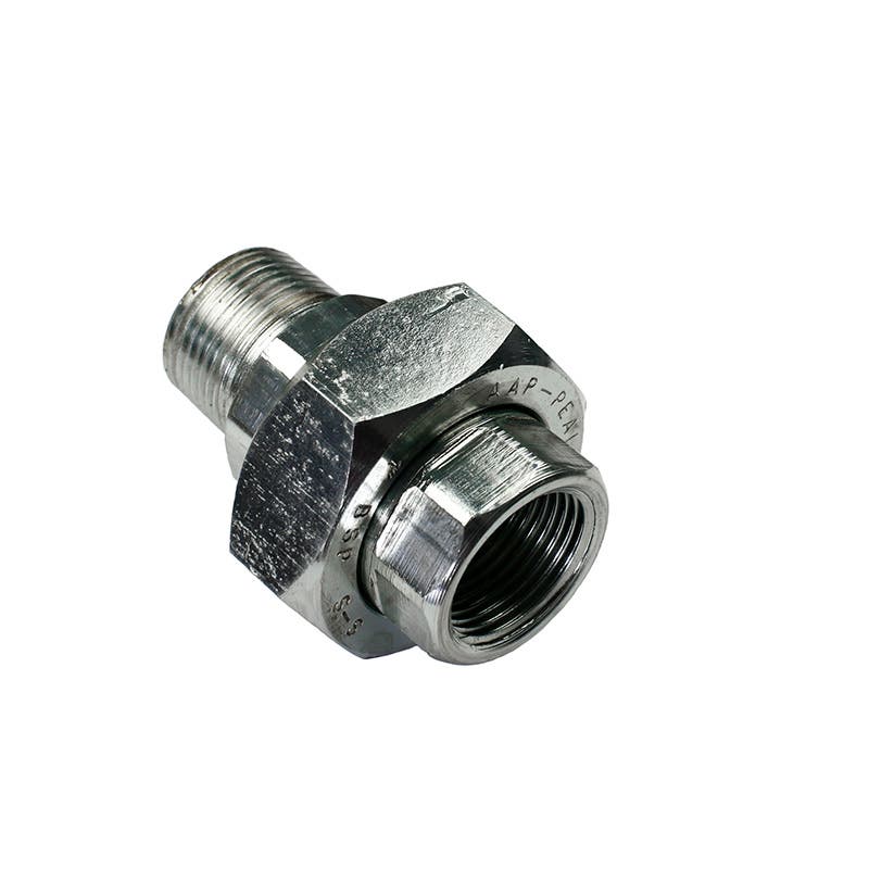 Union Male x Female 600-1000lb Gal Steel 10mm 3/8'' BSPT Steel Bras Seat 60022882 SU10MFSBG