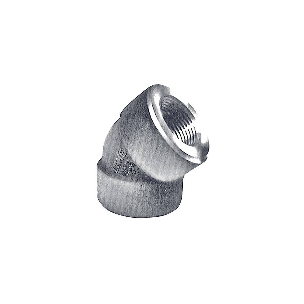Elbow Stainless Steel High Pressure Female x Female 45&deg; 3000psi 1 NPT 25mmNB 60023021 PSTEF25
