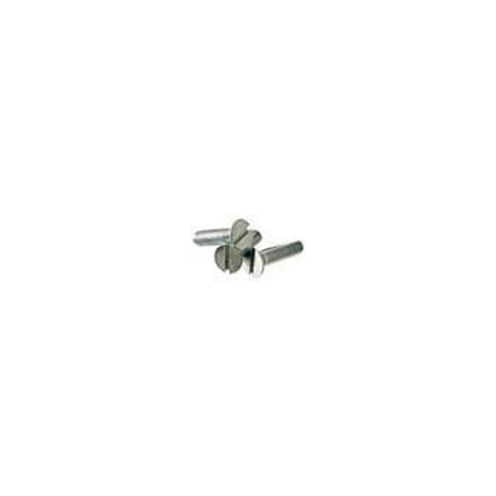 Screw Metal Thread Slotted CSK Head 304 Stainless Steel 1/8 x 1'' 80503342 E033-04032