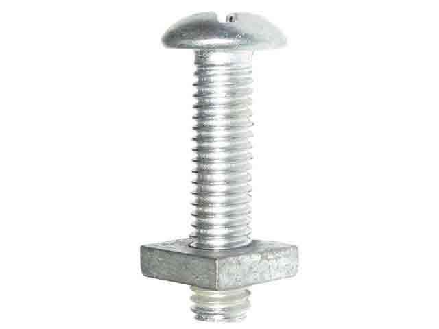 Bolt + Nut Roof Phillips/Slotted Zinc Plated BSW 5/16 X 3'' 79907214 MSRNZP5163