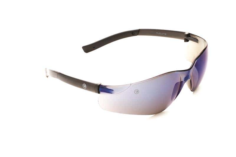 Glasses Blue Mirror Lens Black Frame Medium Impact Futura Prochoice 60028352 9003