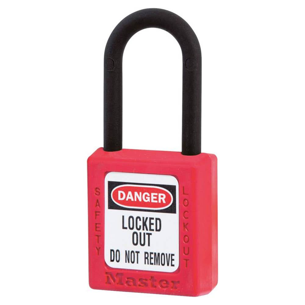 Zenex&trade; Non-Magnetic Lockout Padlock Dielectric KD Red 60028412 0406RED
