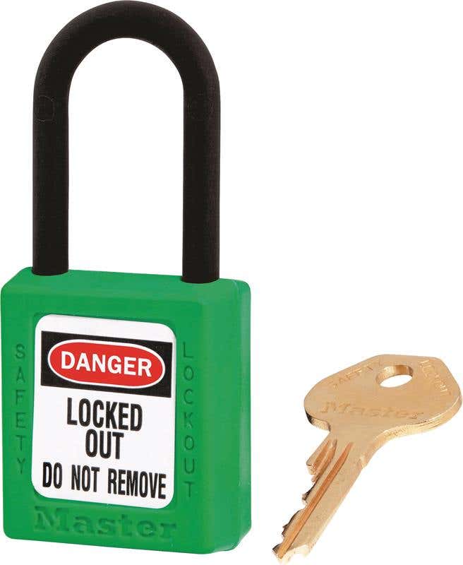 Zenex&trade; Non-Magnetic Lockout Padlock Dielectric KD Green 60028413 0406GRN
