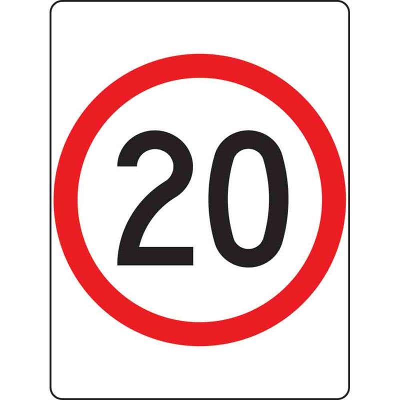 Sign Speed 20KPH 600 x 450mm Metal 60028452 60028452 T20KM6045M