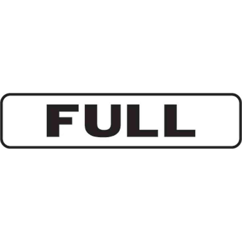 Sign FULL 75 x 300mm Metal 60034242 PA152M