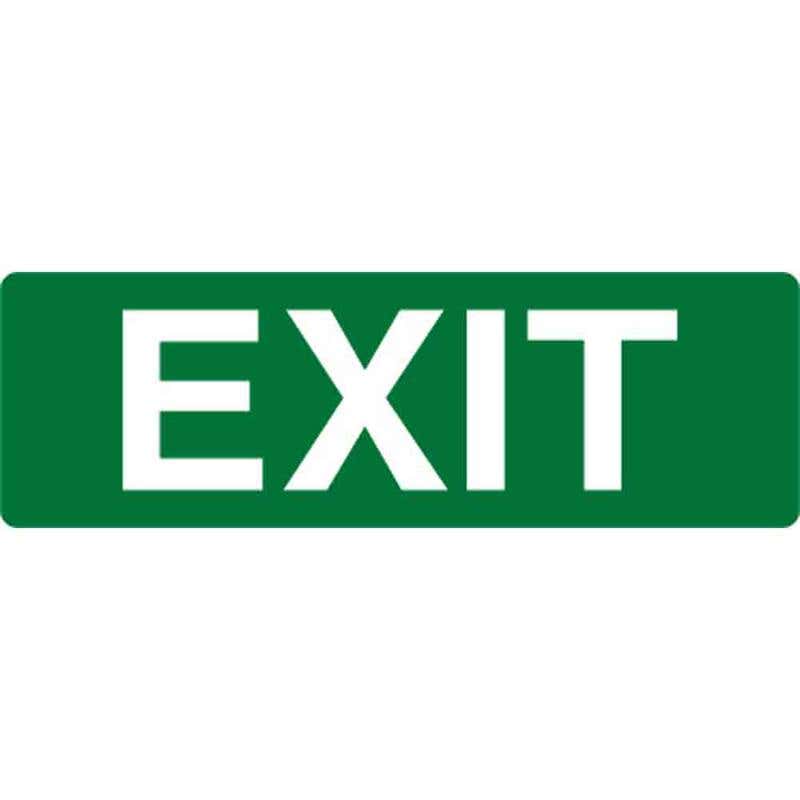 Sign EXIT Luminous 150 x 450mm Self Adhesive Vinyl 60034346 PE1V