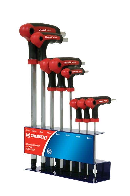 Key Ball Point Set T-Handle Hex Metric  CHKT8 8 Piece 60034402 CHKT8