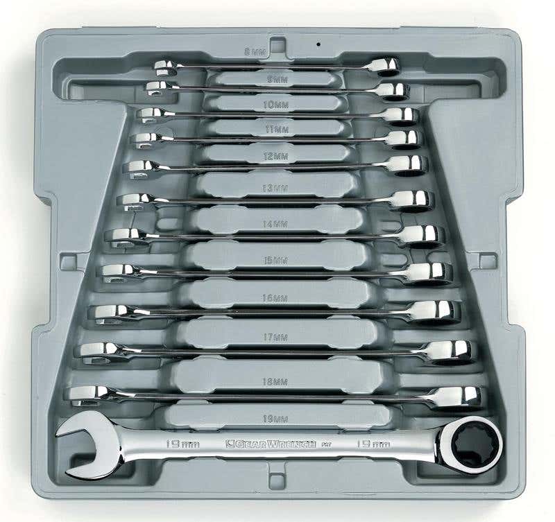 Spanner + Ratchet Set Metric 12 Piece 8-19mm  9412 60034428 9412