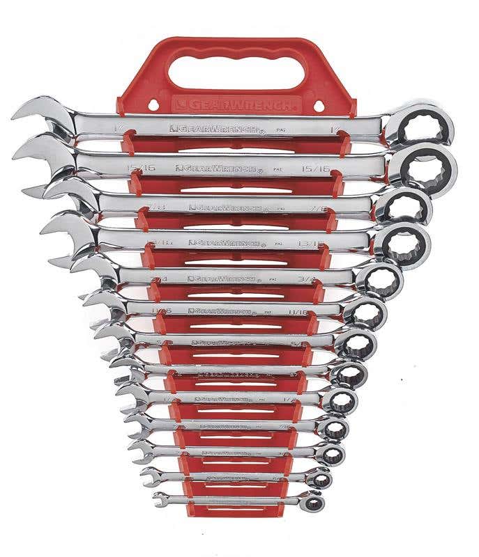 Spanner + Ratchet Set 13 Piece 1/4'' - 1''  9312 60034429 9312