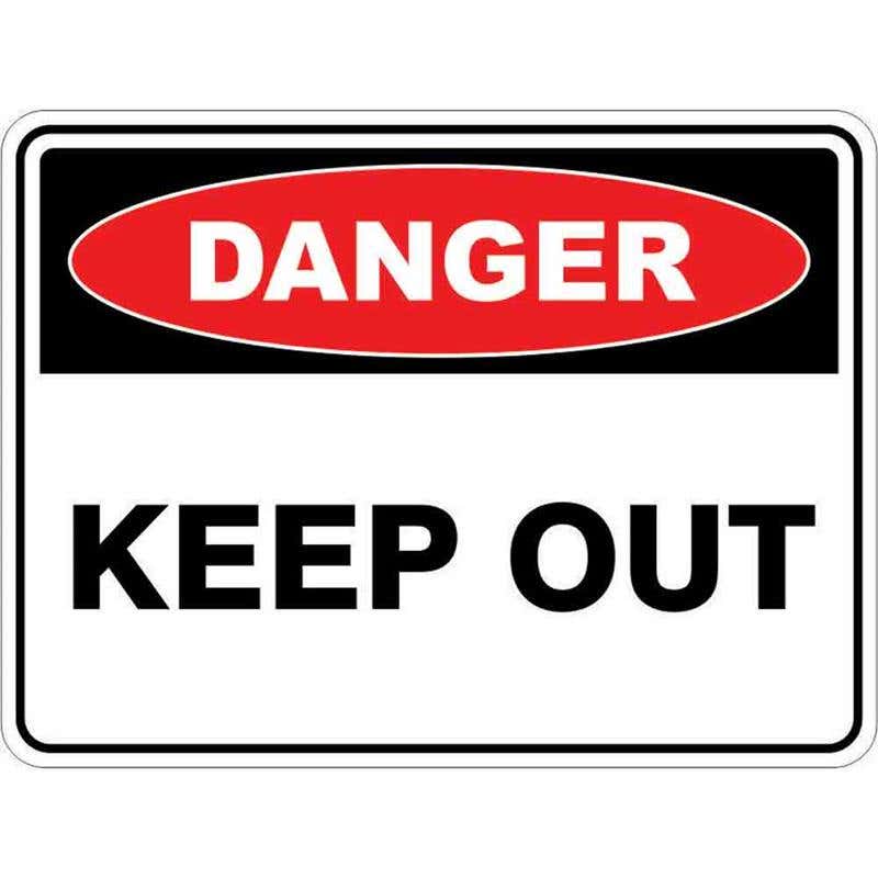 Safety Signs Danger Keep Out 450X300 Poly 79901654 835280