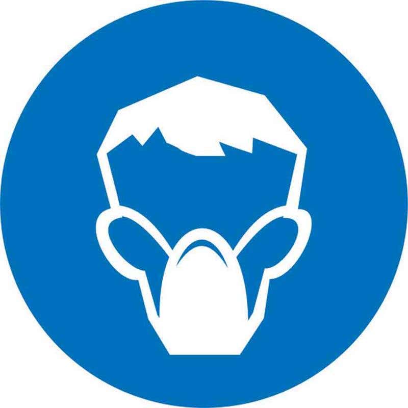 Pictogram Dust Mask 100mm Diameter Pk 5 60036687 MPDUST100DS